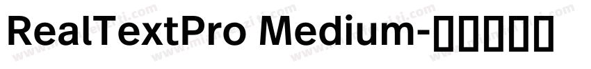 RealTextPro Medium字体转换
